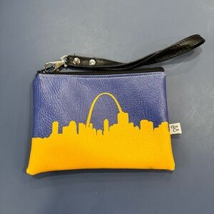 Anne Cate St. Louis MO Skyline Wristlet Clutch Purse